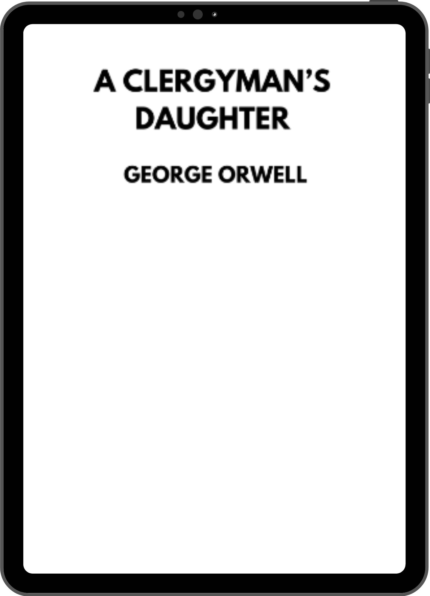 Inside title page mock-up