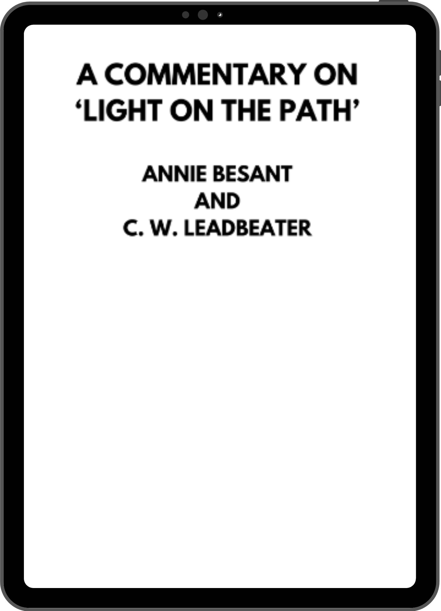 Inside title page mock-up