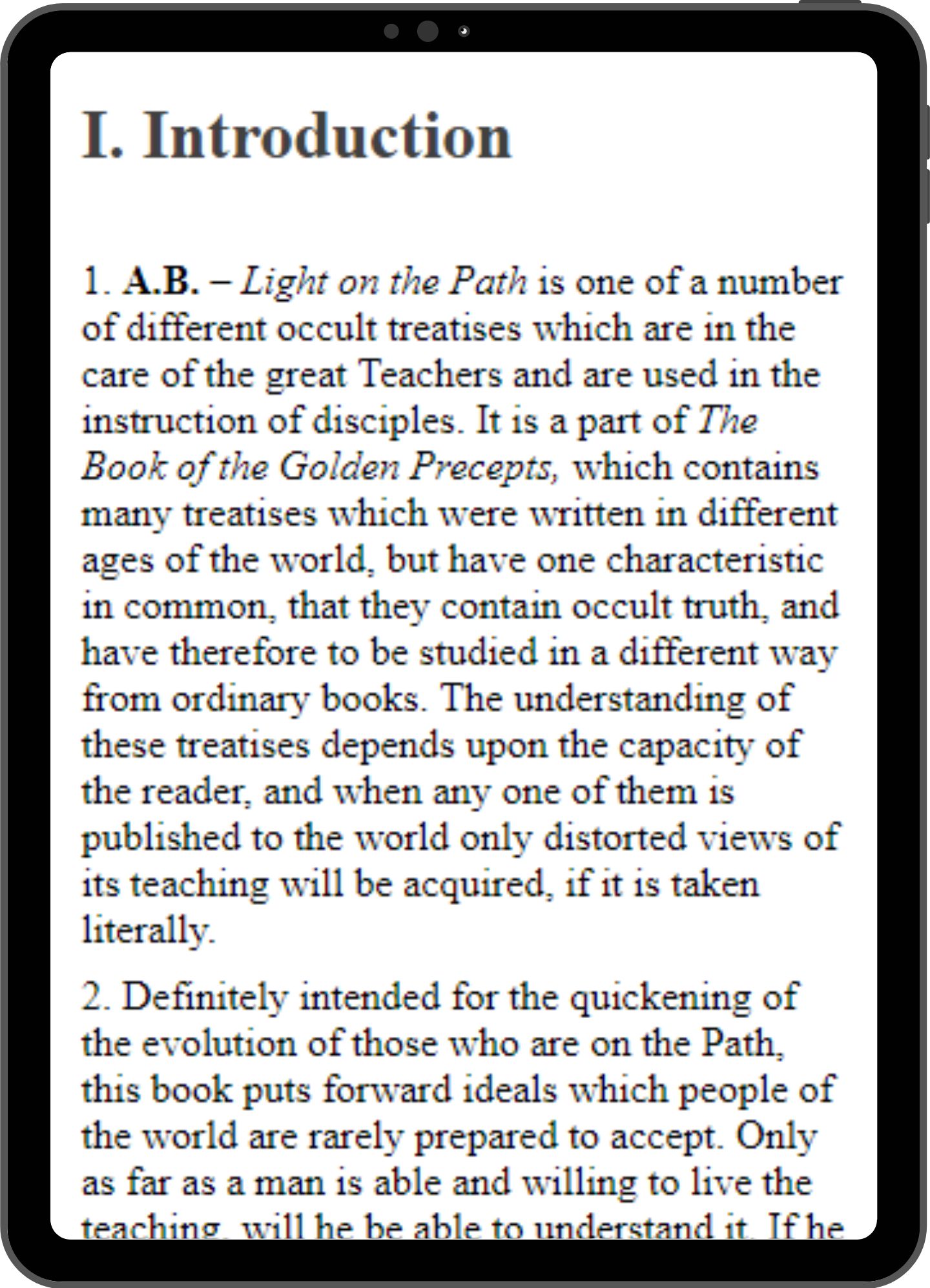 Sample page mock-up