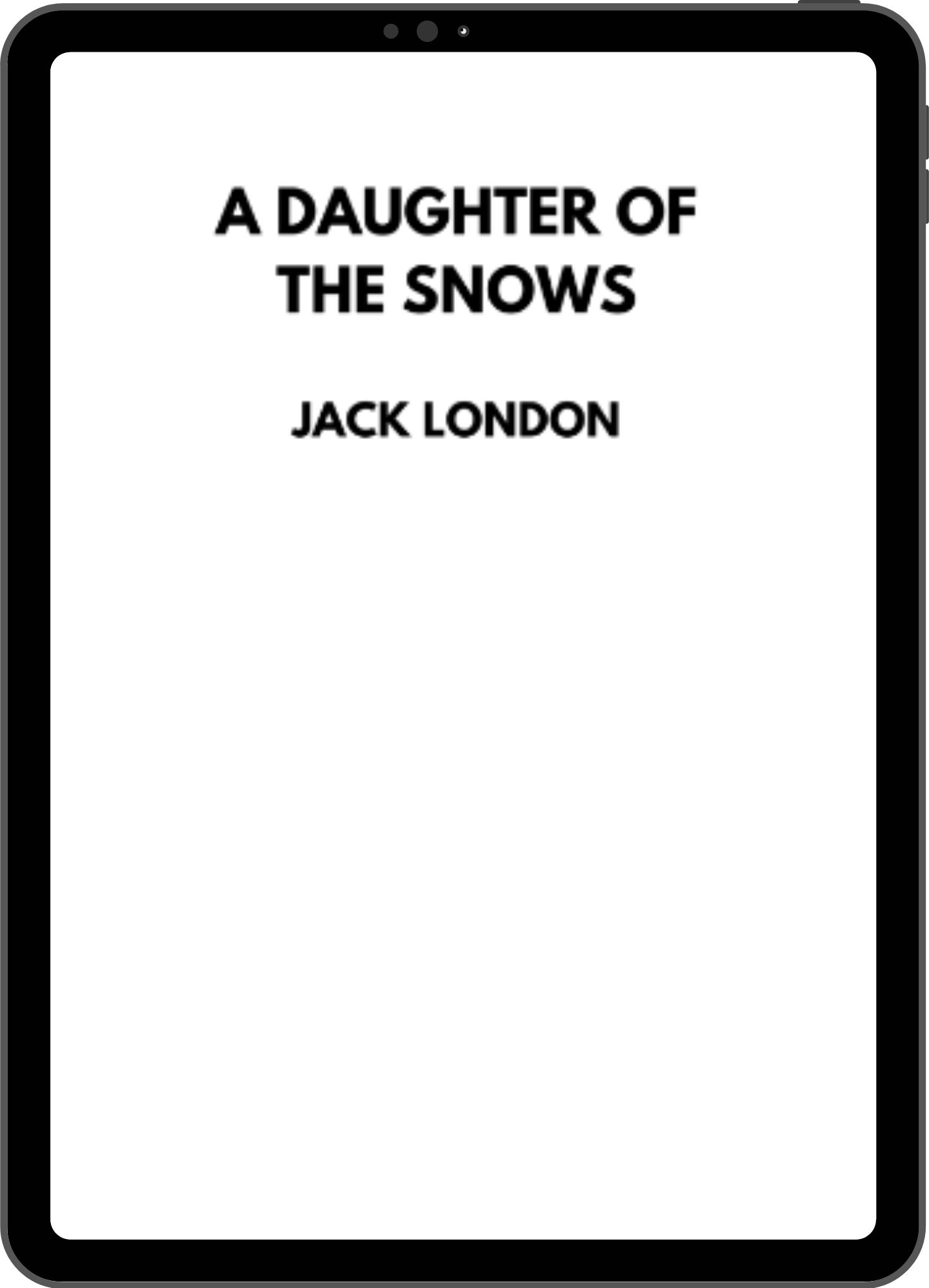 Inside title page mock-up