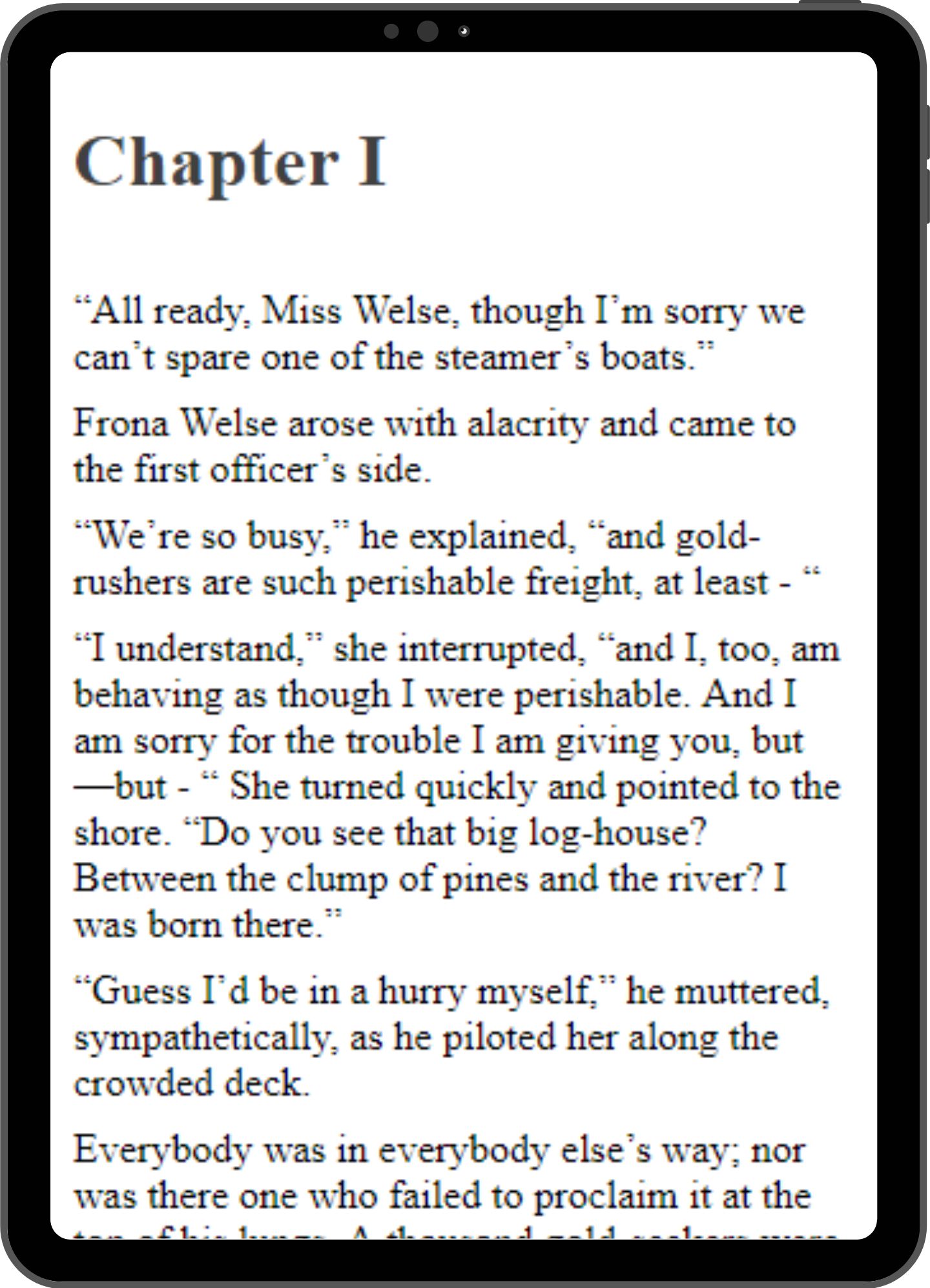 Sample page mock-up