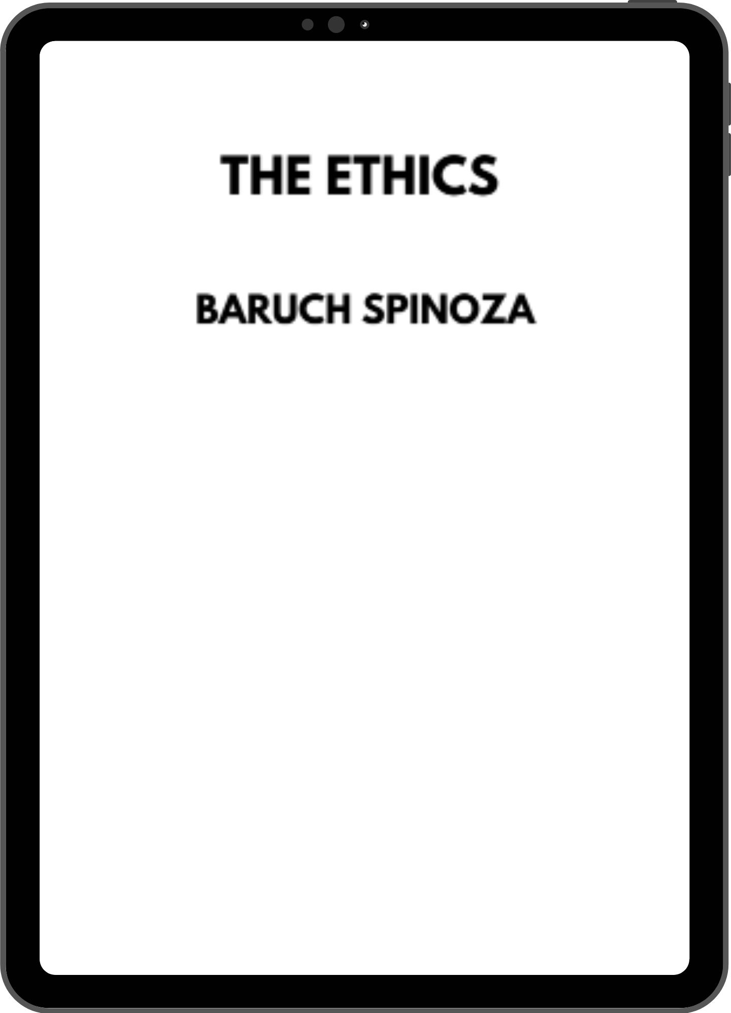 Inside title page mock-up