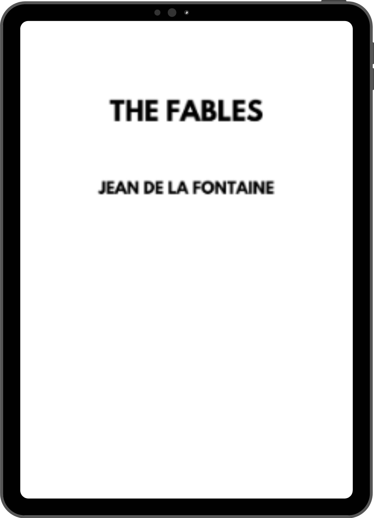 Inside title page mock-up