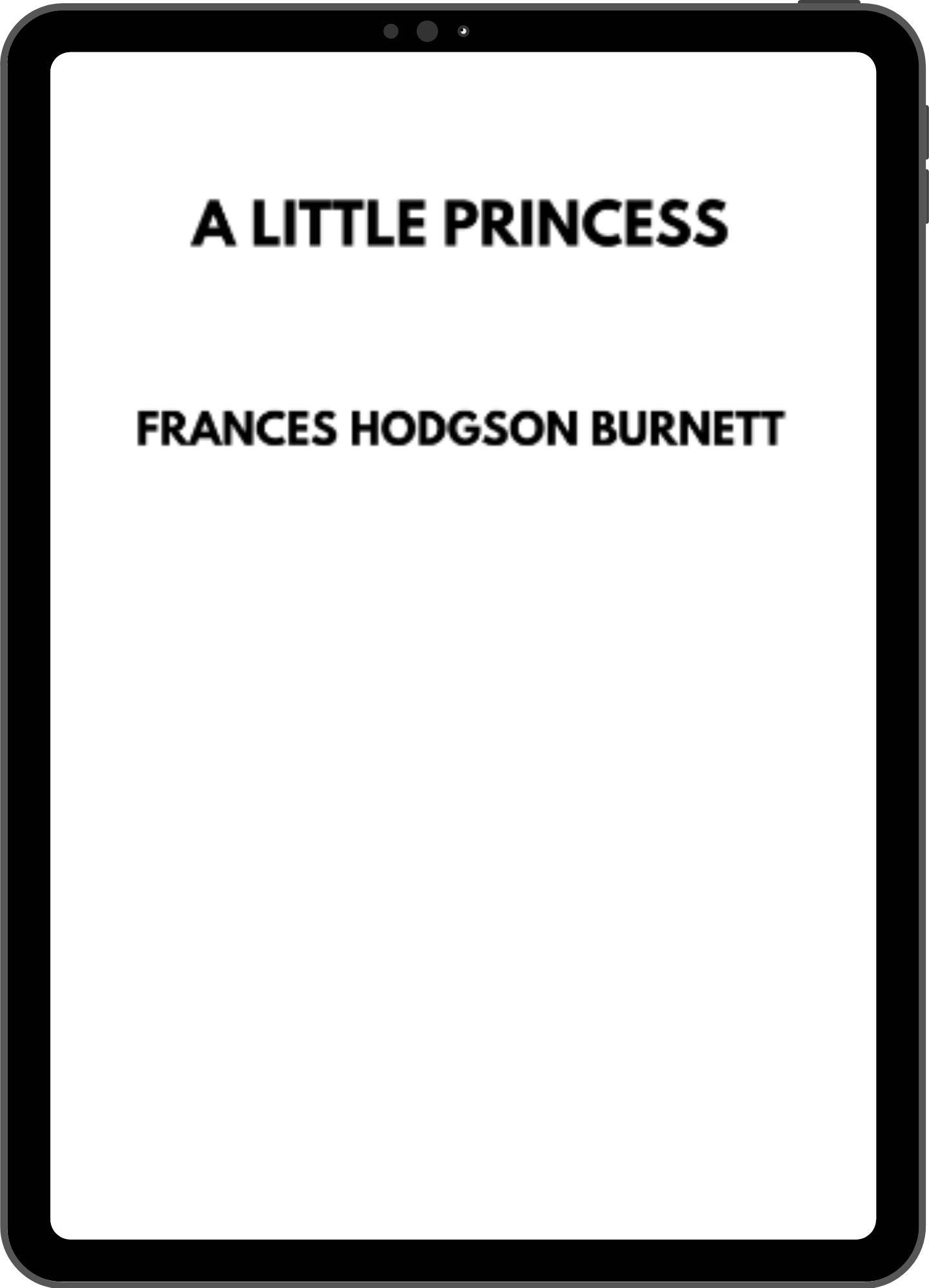 Inside title page mock-up