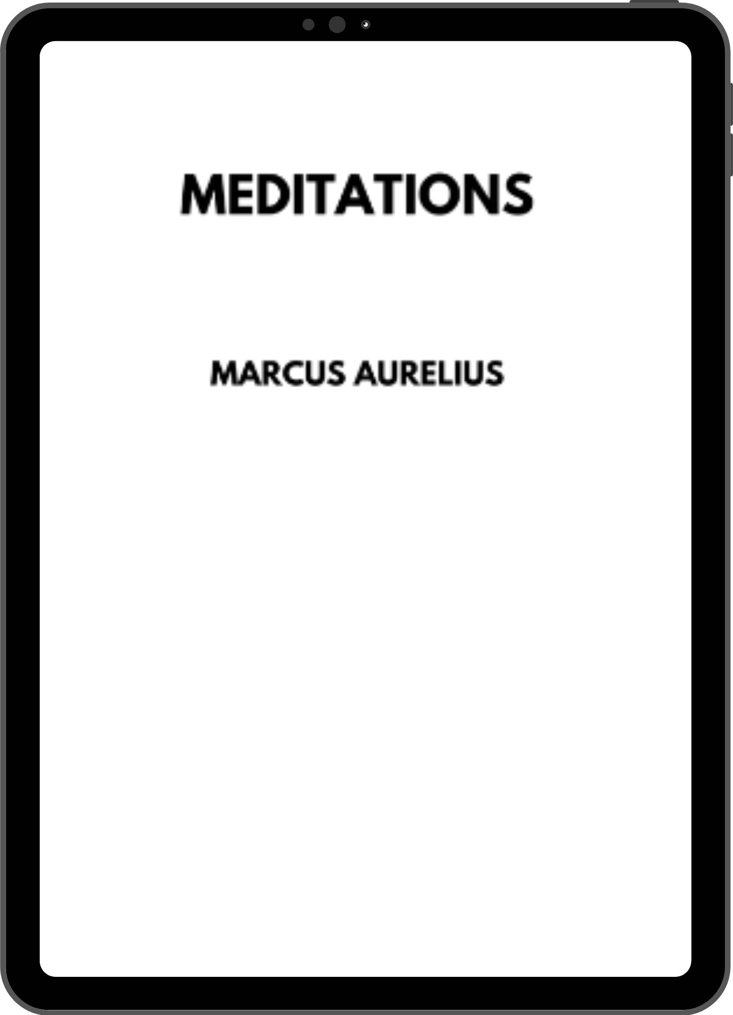 Inside title page mock-up