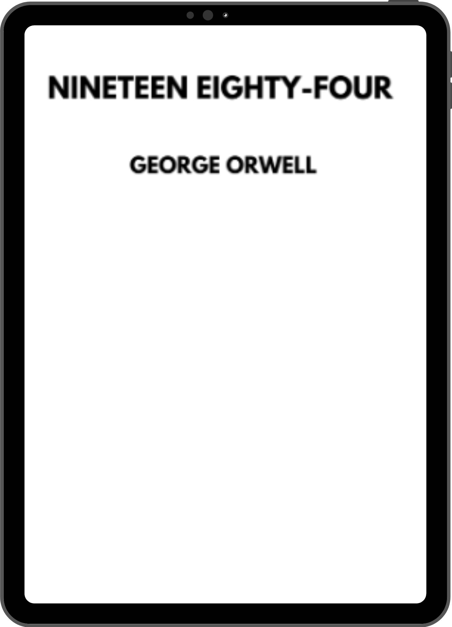 Inside title page mock-up