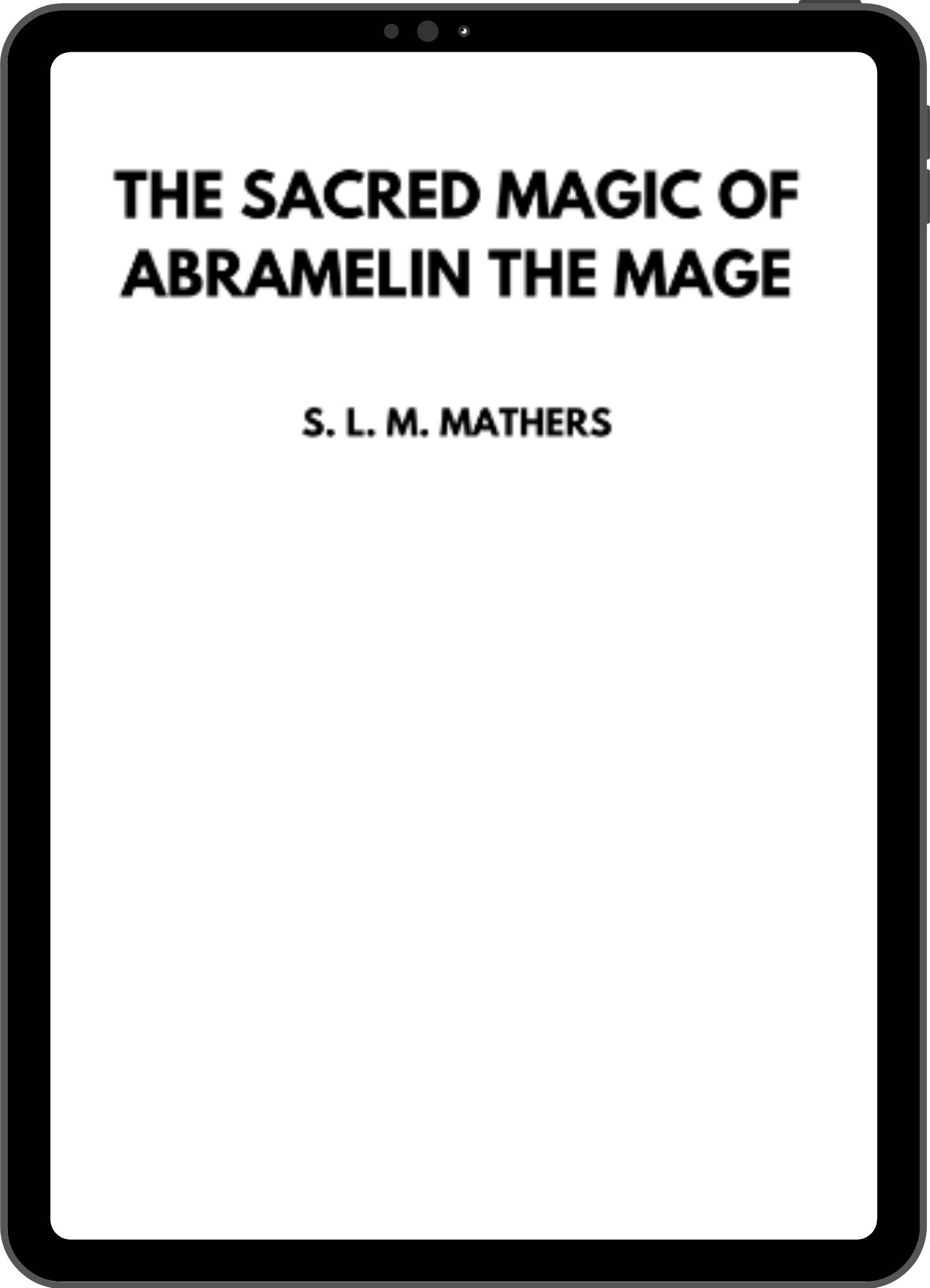Inside title page mock-up