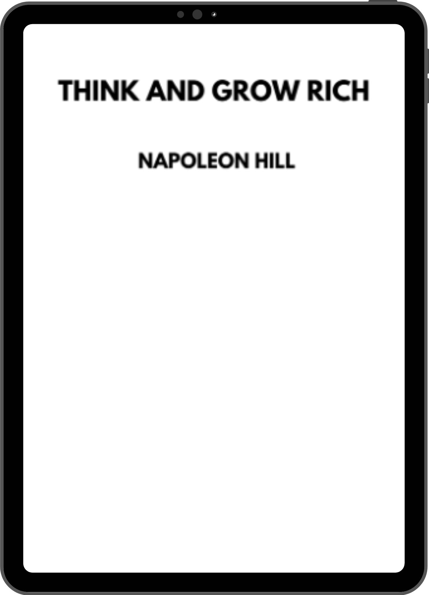 Inside title page mock-up
