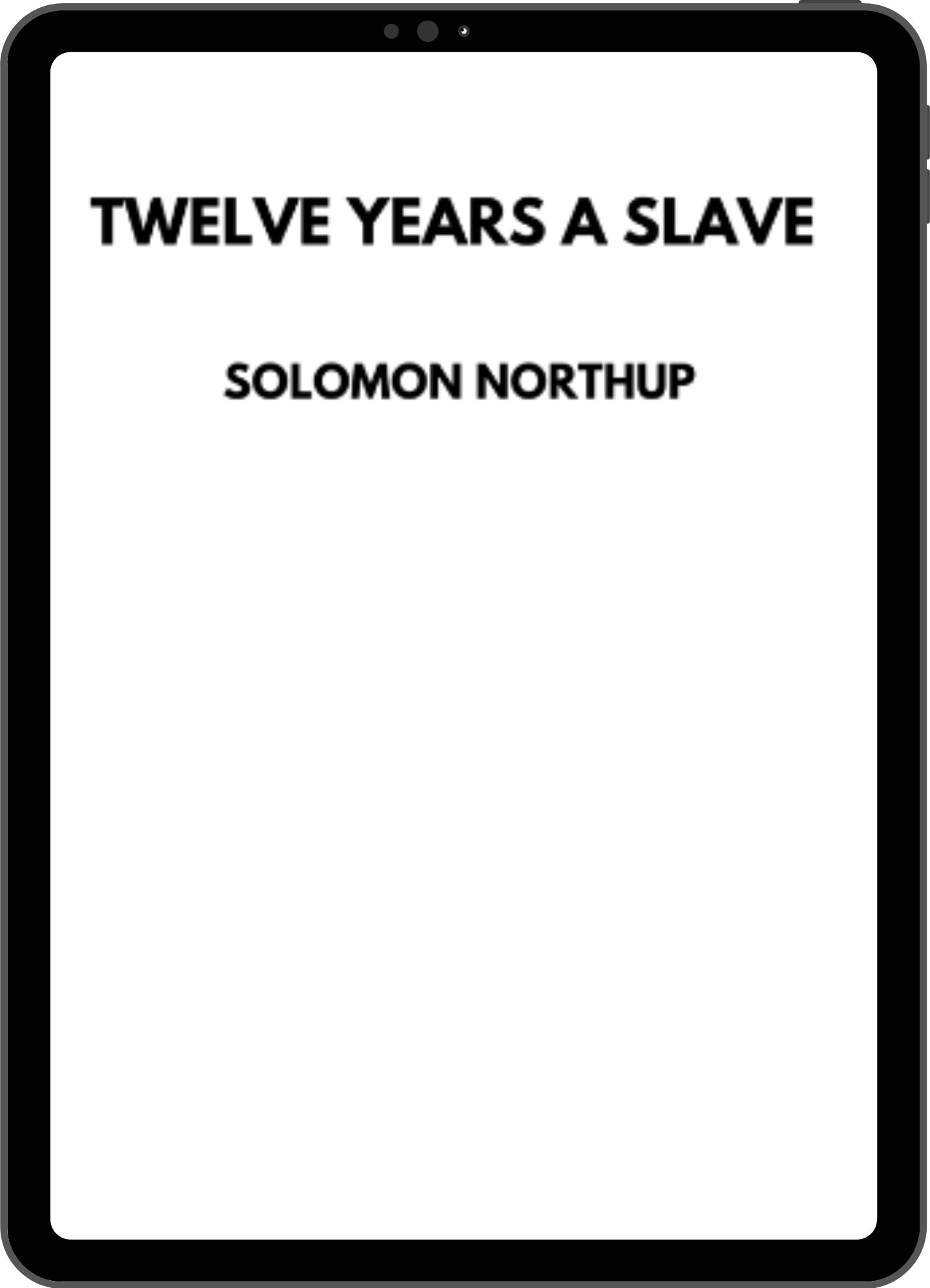 Inside title page mock-up