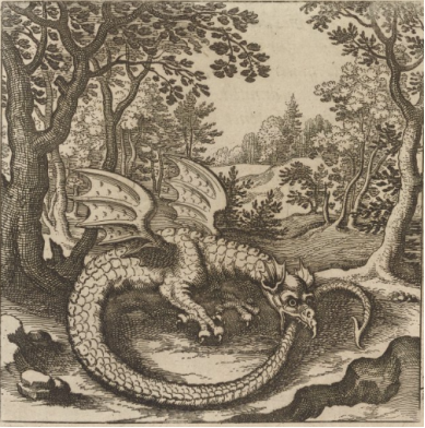 A dragon with wings and wings