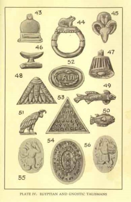 PLATE IV. EGYPTIAN TALISMANS