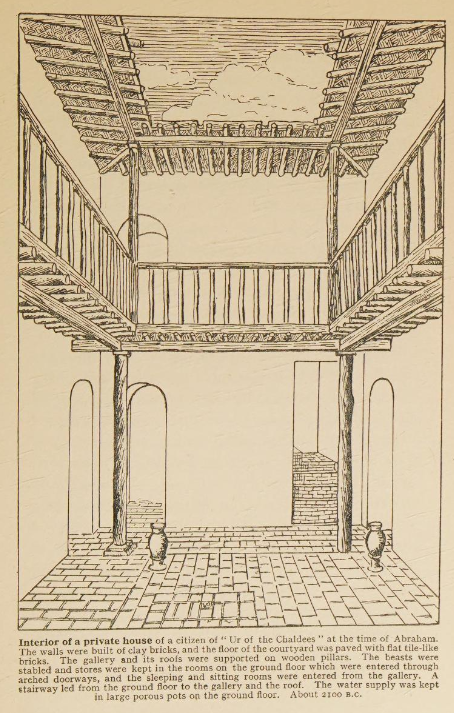 A drawing of a balcony