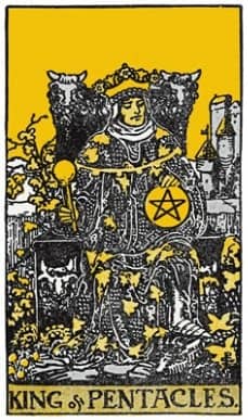 PENTACLES. KING