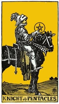 PENTACLES. KNIGHT