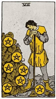 PENTACLES. SEVEN