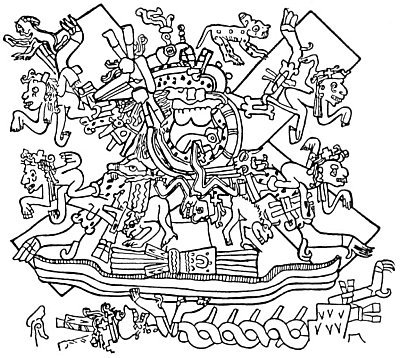 THE CRUCIFIXION OF QUETZALCOATL.