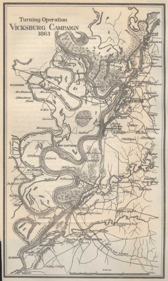 Map—Turning Operation—The Vicksburg Campaign 1863