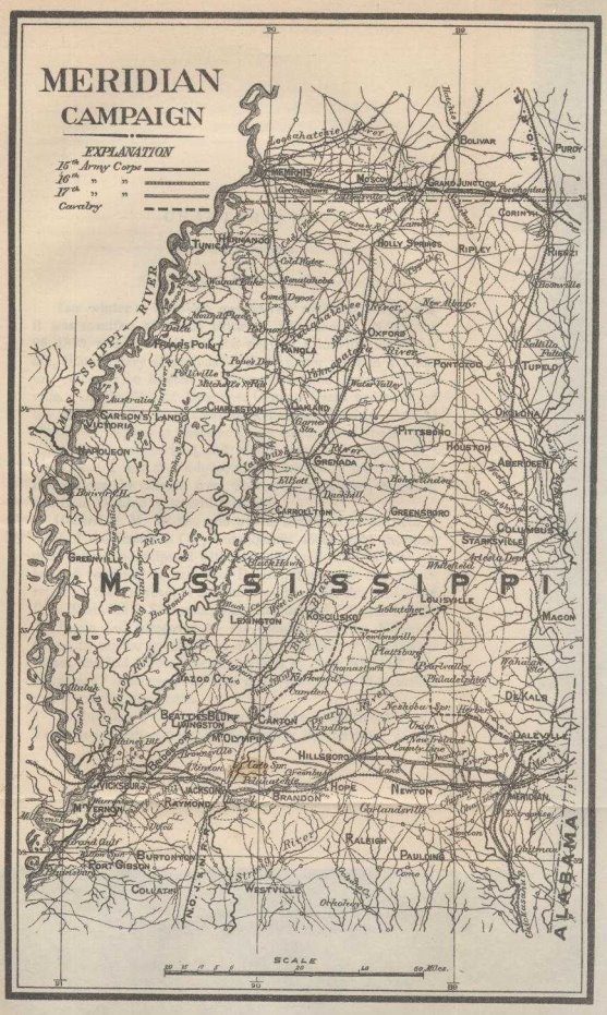 Map—Meridian Campaign