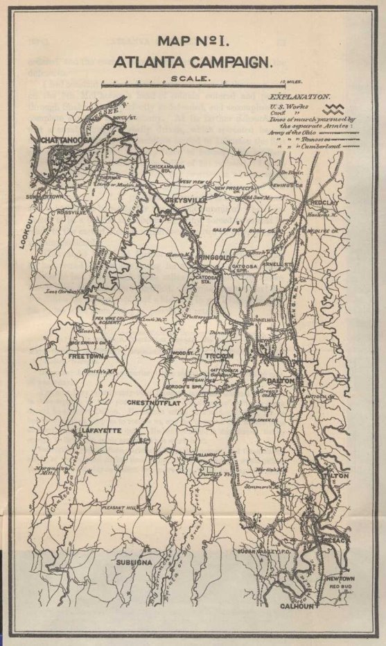 Map—Atlanta Campaign I.